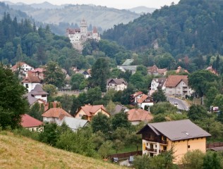 Bran et son chateau, Transylvanie, Roumanie.